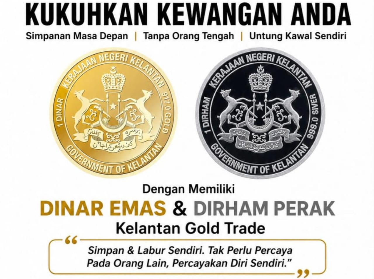 Kelebihan utama simpanan dinar dan dirham